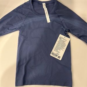lululemon swiftly tech LS 2.0 *race - size 0 - water drop - rare
